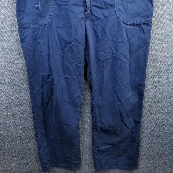 U.S. Navy Men's Utility Coveralls Blue Size 48L Actual 40x30 Embroidered Logo - Picture 7 of 16